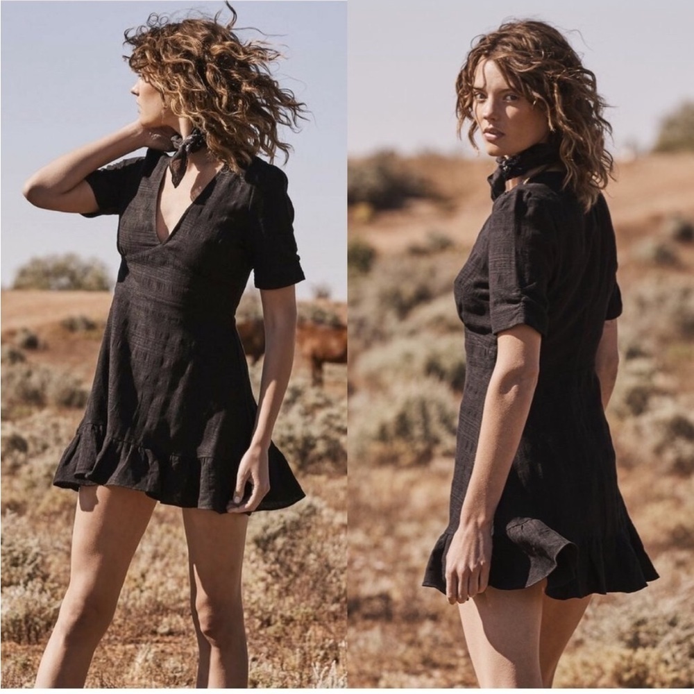 AUGUSTE the Label Stevie Play Dress in Black New with Tags!